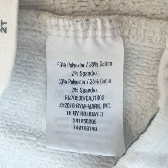 GYMBOREE SKIERS TODDLER GIRLS 2T CREAM COZY FLEECE LEGGINGS SKI WARM HOLIDAY 18’ - Picture 7 of 8